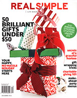 Real Simple magazine December 2012