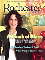 Rochester magazine January February 2009 issue with Elizabeth Lyons on cover